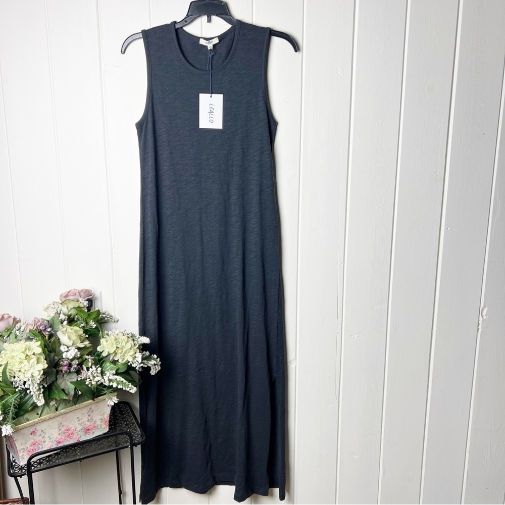 Leallo Black Paz Tank Maxi Dress- NWT - Picture 2 of 10